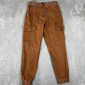 Y2K Dollhouse Cargo Pants Womens Medium Brown 2000s Parachute Jogger Style